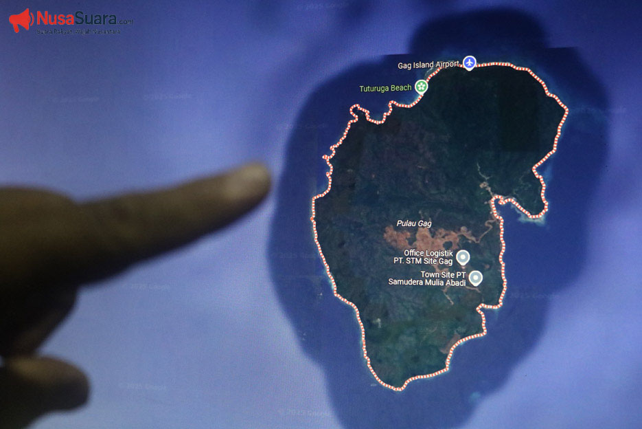 Citra satelit buram Pulau Gag di Google Earth dan Google Maps kembali memicu sorotan publik setelah viral di media sosial.