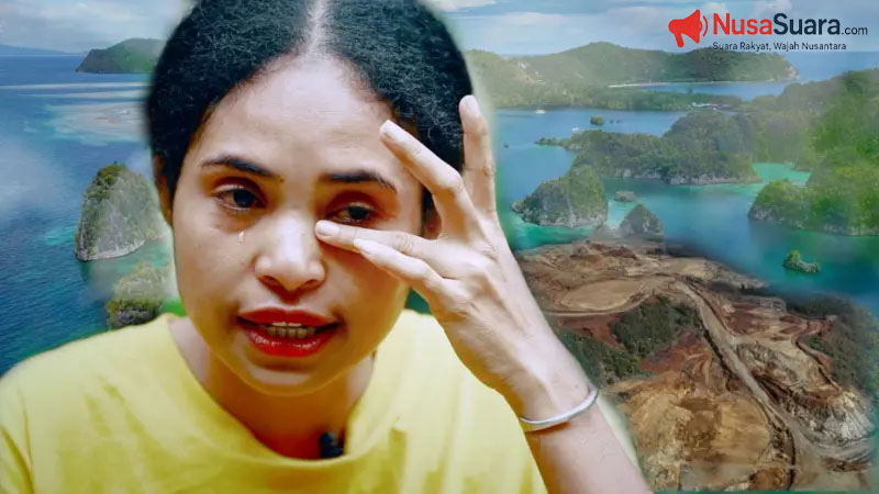 Paulina menjadi wajah kampanye lingkungan dan berbagi kisah dampak tambang terhadap kampung halamannya.