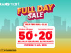 Transmart Full Day Sale Hadir Kembali Diskon hingga 70%.
