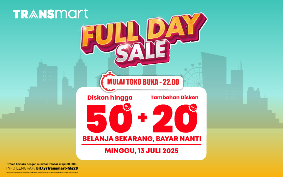 Transmart Full Day Sale Hadir Kembali Diskon hingga 70%.